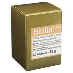 Biotin 1 x 1 pro Tag Kapseln, 60 St> Vitamin B7 (Biotin)