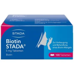 Stada Biotin 5 mg Tabletten, 100 St> Vitamin B7 (Biotin)