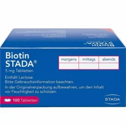 Stada Biotin 5 mg Tabletten, 100 St> Vitamin B7 (Biotin)