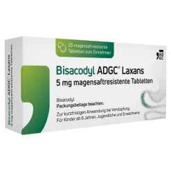 ADGC Bisacodyl ® Laxans 5 mg magensaftresistent Tabletten, 20 St> Abführmittel