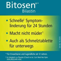 Bitosen 20 mg Tabletten, 50 St> Bilastin|Allergie Tabletten