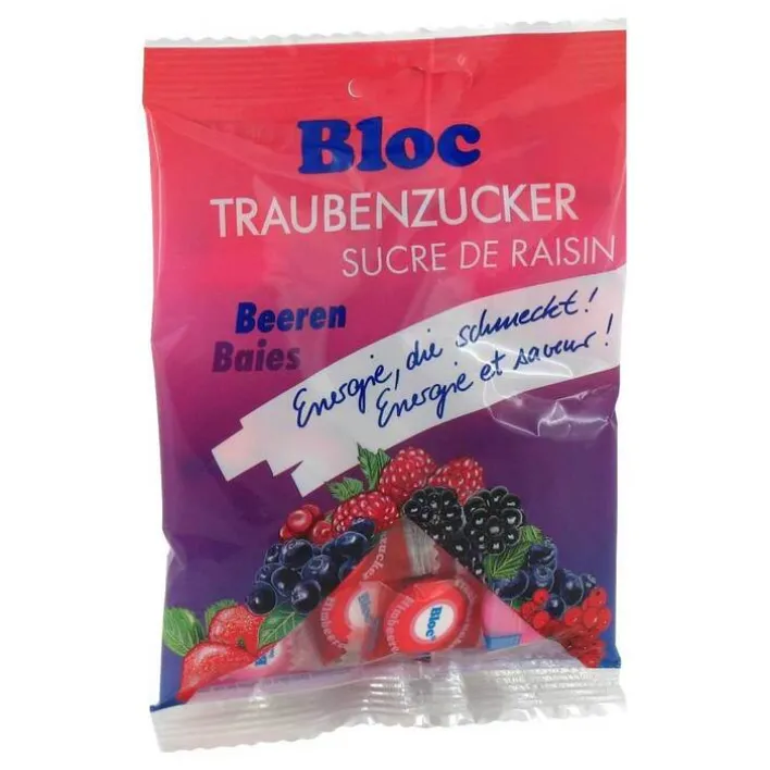 Bloc Traubenzucker Beerenmix Beutel, 75 g> Traubenzucker|Traubenzucker