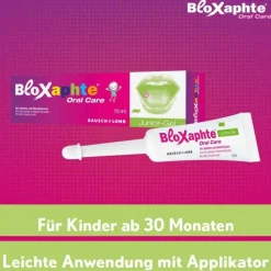 Bloxaphte ® Oral Care Junior-Gel bei Verletzungen im Mund, für Kinder, 15 ml><noscript><img width=