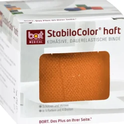 Bort Stabilocolor haft Binde 6cm orange, 1 St