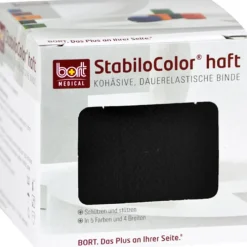 Bort Stabilocolor haft Binde 8cm schwarz, 1 St> Haft- & Fixierbinden|Binden & Verbände