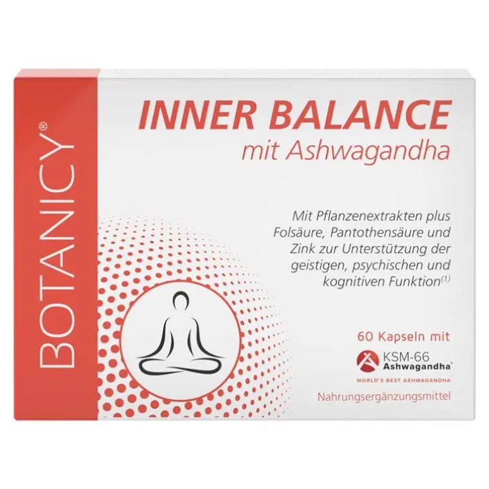 Feelgood Botanicy Inner Balance mit Ashwagandha Ksm-66 Kapseln, 60 St> Erschöpfung|Ashwagandha