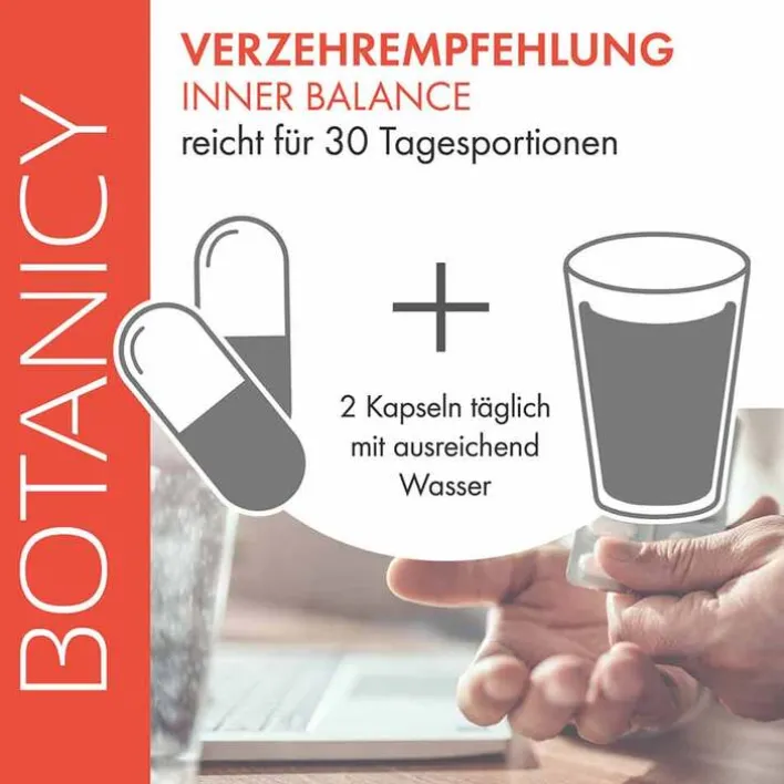 Feelgood Botanicy Inner Balance mit Ashwagandha Ksm-66 Kapseln, 60 St> Erschöpfung|Ashwagandha