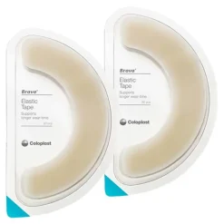 Brava elastischer Fixierstreifen gebogen XL , 2x20 St> Stomaversorgung|Spezialpflaster