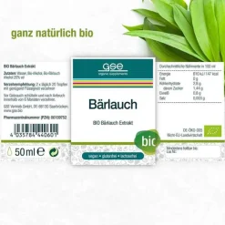 GSE Bärlauch Extrakt Bio 24% V / V, 50 ml> Sonstige Bio Produkte