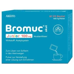 Bromuc akut Junior 100 mg Hustenlöser , 20 St>Kinder Hustensaft Kinder