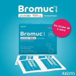 Bromuc akut Junior 100 mg Hustenlöser , 20 St>Kinder Hustensaft Kinder