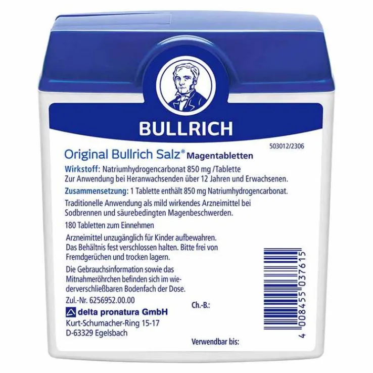 Bullrich Salz® Tabletten gegen Sodbrennen, 180 St