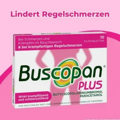 Buscopan Plus 10 mg / 500 mg Filmtabletten, 10 St> Regelschmerzen Tabletten