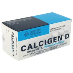 Calcigen D 600 mg / 400 I.E. Kautabletten, 100 St> Calcium