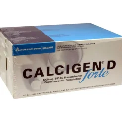 Calcigen D forte 1000 mg / 880 I.E. Brausetabletten, 120 St> Calcium