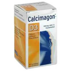 Calcimagon D3 Kautabletten, 30 St> Calcium