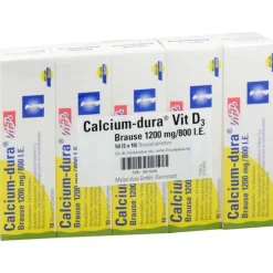 Dura Calcium Vit D3 Brause 1200 mg / 800 I.E., 50 St> Calcium