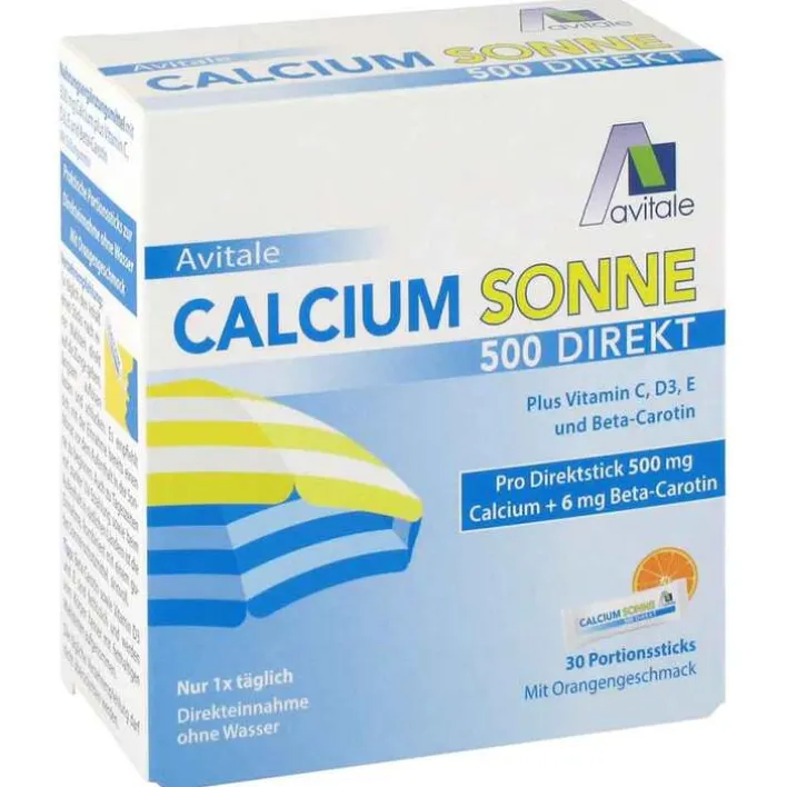 Avitale Calcium Sonne 500 Direkt Portionssticks, 30 St> Calcium