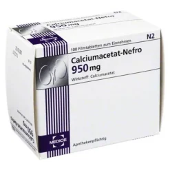 Calciumacetat Nefro 950 mg Filmtabletten, 100 St