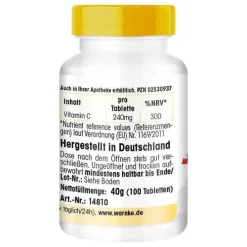 Warnke Calciumascorbat 300 mg Tabletten, 100 St><noscript><img width=