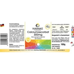Warnke Calciumascorbat 300 mg Tabletten, 250 St><noscript><img width=