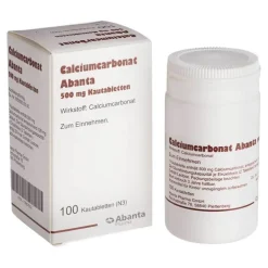 Abanta Pharma Calciumcarbonat Abanta 500 mg Kautabletten, 100 St> Sodbrennen Medikamente