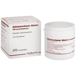 Abanta Pharma Calciumcarbonat Abanta 500 mg Kautabletten, 200 St> Sodbrennen Medikamente