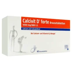 Calcivit D forte Brausetabletten, 40 St> Calcium