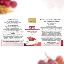 CannSol OPC mit Resveratrol + Vitamin C Tropf.zum Einnehmen , 30 ml> Vitamin C (Ascorbinsäure)|Opc