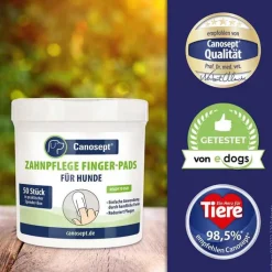 Canosept Zahnpflege Finger-Pads für Hunde, 50 St