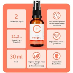 Cerascreen Omega-3 Algenöl DHA + EPA vegan Spray, 30 ml