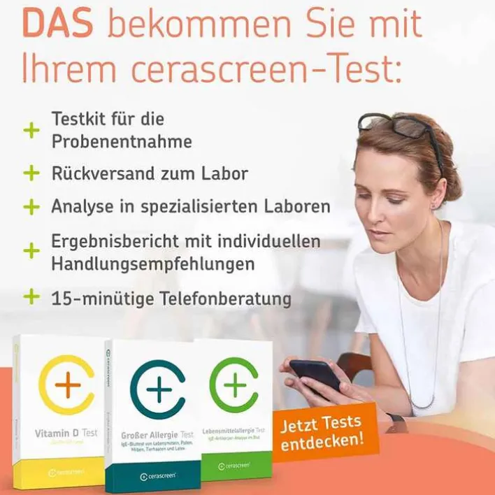 Cerascreen ® Omega-3 Test, 1 St> Sonstige Tests|Omega 3 Kapseln