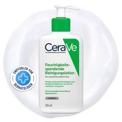 CeraVe feuchtigkeitsspendende Reinigungslotion, 236 ml> Trockene & Sensible Haut|Handseife
