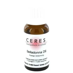 Ceres Belladonna D 6 Dilution, 20 ml> B