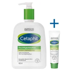 Cetaphil Feuchtigkeitslotion für trockene, empfindliche Haut, 460 ml