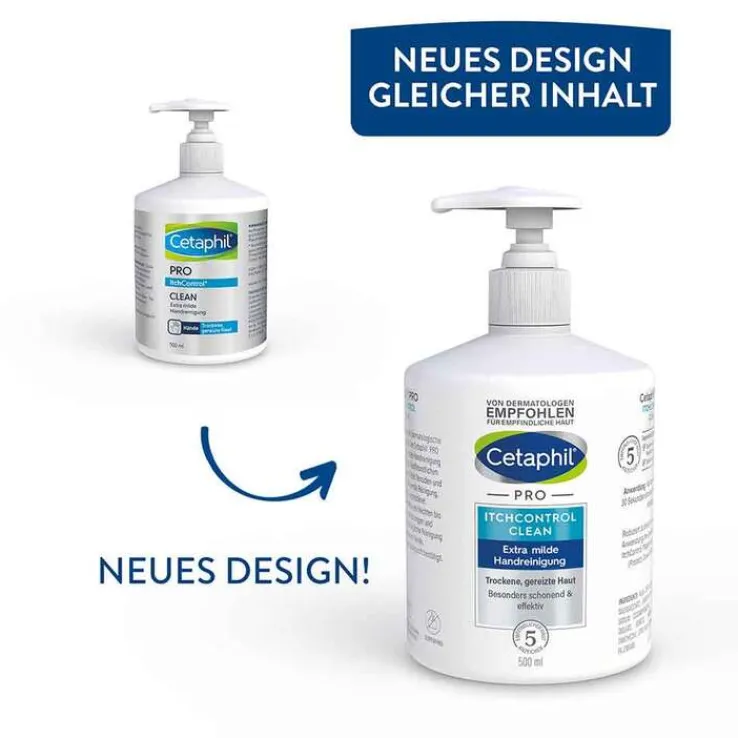 Cetaphil Pro Itch Control Clean extra milde Handreinigung , 500 ml
