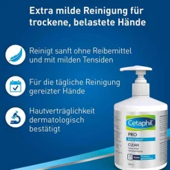 Cetaphil Pro Itch Control Clean extra milde Handreinigung , 500 ml