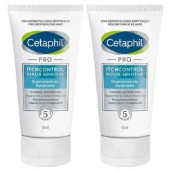Cetaphil Pro Itch Control Repair sensitive regenerierende Handcreme, 2x50 ml> Handcreme