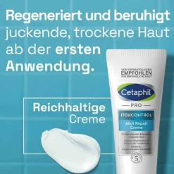 Cetaphil Pro Itch Control Akut Repair Creme, 227 g> Trockene & Sensible Haut|Neurodermitis Basispflege