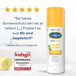Cetaphil Sun Kids liposomale Lotion SPF 50 + Sonnenschutz, 150 ml
