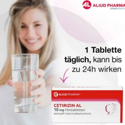 Aliud Pharma CETIRIZIN AL 10 mg Filmtabletten, 7 St><noscript><img width=