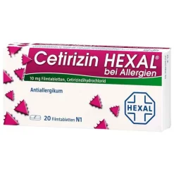 Cetirizin Hexal Filmtabletten bei Allergien, 20 St