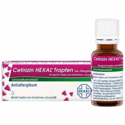Hexal Cetirizin Tropfen bei Allergien, 20 ml> Cetirizin|Allergie Medikamente