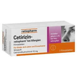 Cetirizin ratiopharm bei Allergien, 7 St