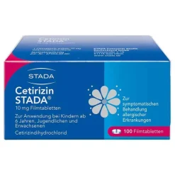 Stada Cetirizin 10 mg Filmtabletten, 100 St> Allergie Medikamente|Cetirizin