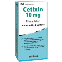 Cetixin 10 mg Filmtabletten, 20 St> Allergie Tabletten|Allergie Medikamente