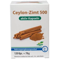 Pharma Peter Ceylon-Zimt 500 aktiv Kapseln, 120 St> Zimt