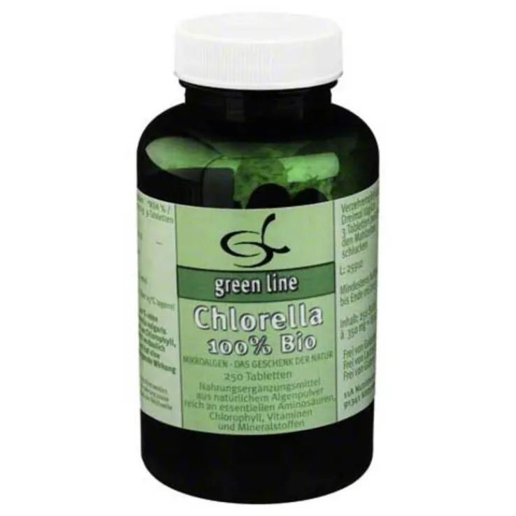 Chlorella 100% Bio Tabletten, 250 St