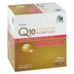 Avitale Coenzym Q10 100 mg Kapseln + Vitamine + Mineralstoffe, 240 St> Coenzym Q10