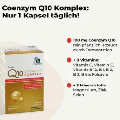 Coenzym Q10 100 mg Kapseln + Vitamine + Mineralstoffe, 120 St